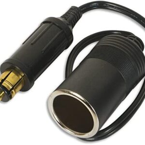 Adattatore per presa accendisigari, connettore europeo DIN maschio, 12V - 24V, 15A