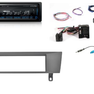 Autoradio Alpine DAB 1 Din per BMW Serie 3 E91 Touring comandi al volante