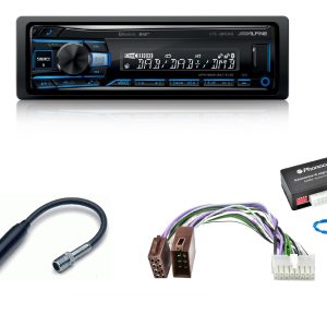 Autoradio Alpine DAB 1 Din per Mercedes Classe E (W210) con sistema amplificato