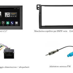 Mediastation Android per BMW serie 3 E46 serie dal 1998 al 2005 Phonocar VM003