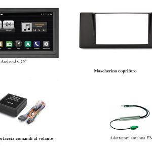 Mediastation per BMW serie 5 E39 dal 1997 al 2003  in origine senza navigatore satellitare Phonocar VM003