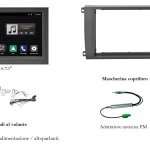 Mediastation per  Porsche Cayenne (9PA) serie dal 2002 al 2010 Phonocar VM003