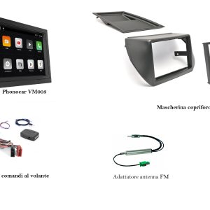Mediastation 6.75" per Fiat Fiorino serie dal 2014 Phonocar VM003