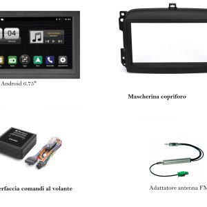 Mediastation per Fiat 500L 2012-2016 serie (351_, 352_)  Phonocar VM003