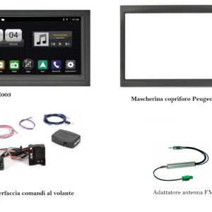 Mediastation Android per Peugeot Partner  serie dal 2008 al 2018 Phonocar VM003