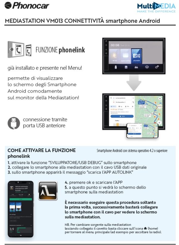 Autoradio Apple Car Play wireless Phonocar VM013 per Mercedes Classe B W245  Mediastation DAB+ (Copia) - immagine 8