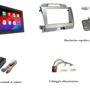 Sistema multimediale Wireless 6.75'' AA CP per Kia Sportage III serie (SL) serie 2010-2015
