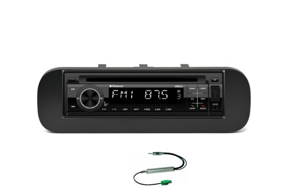 Autoradio con CD per Fiat Panda DAB+ con lettore CD, USB e SD Card, frontalino estraibile e Bluetooth