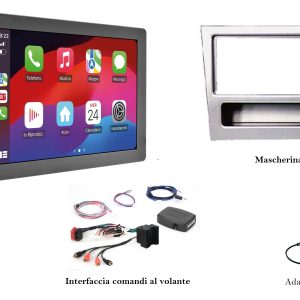 Mediastation Apple Car Play / Android 10,1" per Opel Meriva A (X03) DAB Phonocar comandi al volante