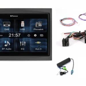 Autoradio 2 Din Peugeot 207CC  DAB+  Phonelink comandi al volante + retrocamera