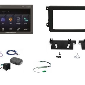 Autoradio 2 DIN per Volkswagen T5 Transporter 2009-2015 Mediastation DAB con Monitor 6,2” Touch Screen