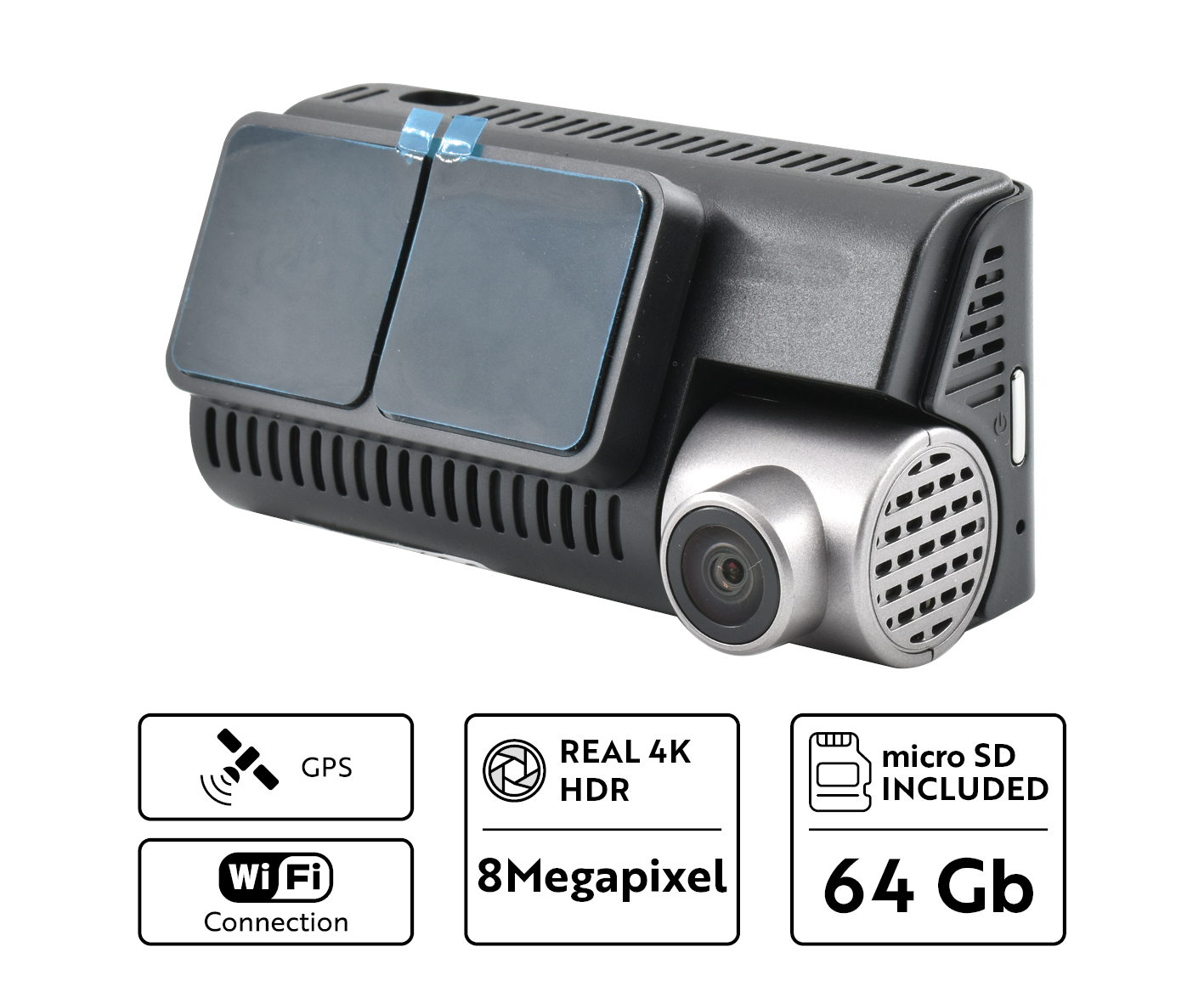 Phonocar VM443 Dash Cam WI-FI/GPS con DISPLAY e APP - immagine 2