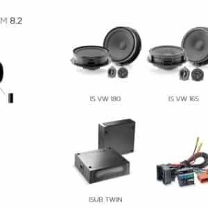Kit Focal Inside Premium 8.2 per Volkswagen Eos  cabriolet (2006-2011)  1F