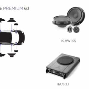 Kit Focal Inside Premium 6.1 per Volkswagen VW Golf VII