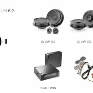 Kit Focal Inside Premium 8.0 per Volkswagen VW Golf VII