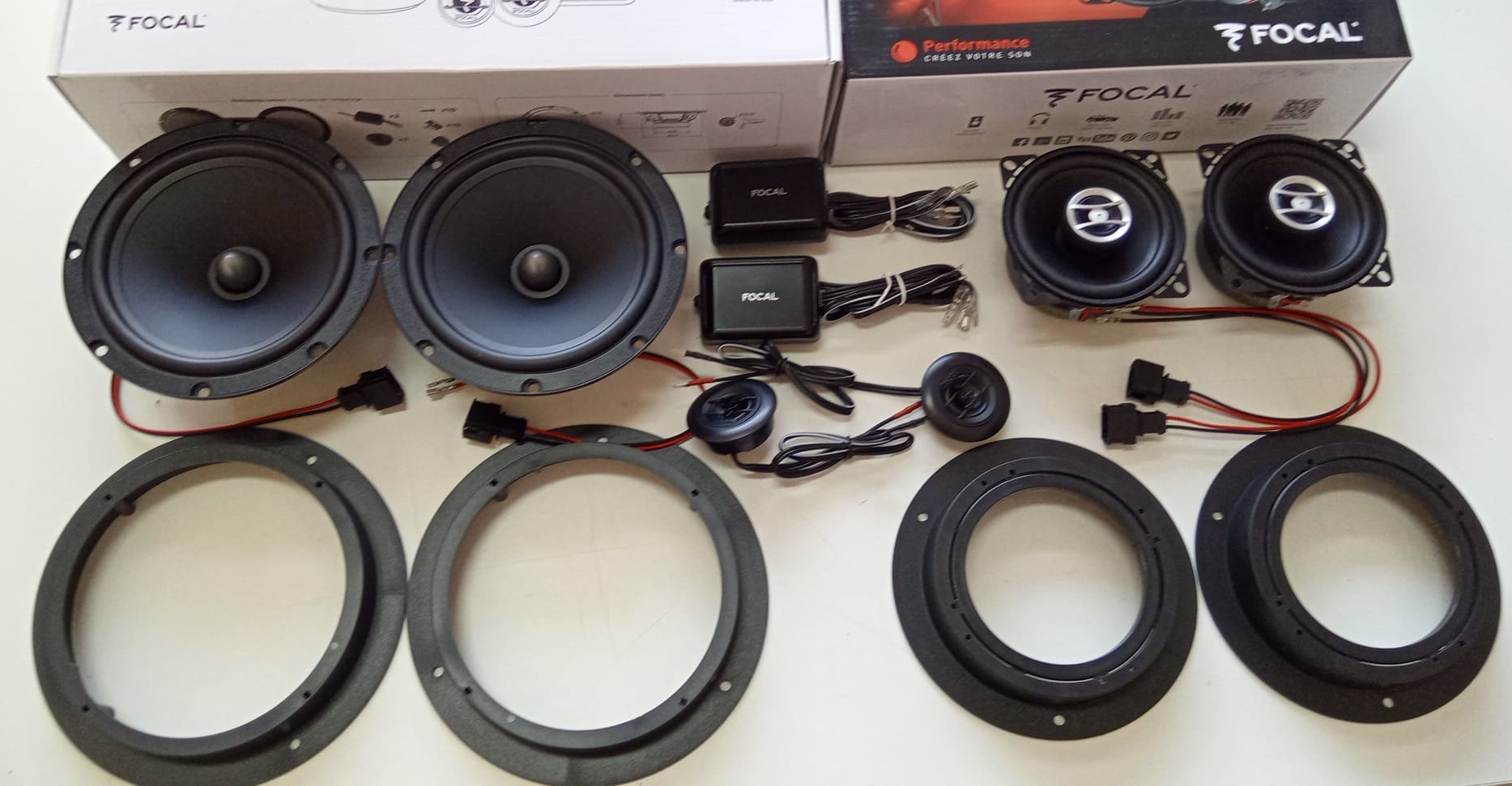Kit altoparlanti FOCAL per Mercedes Classe A W169 Anteriori e Posteriori