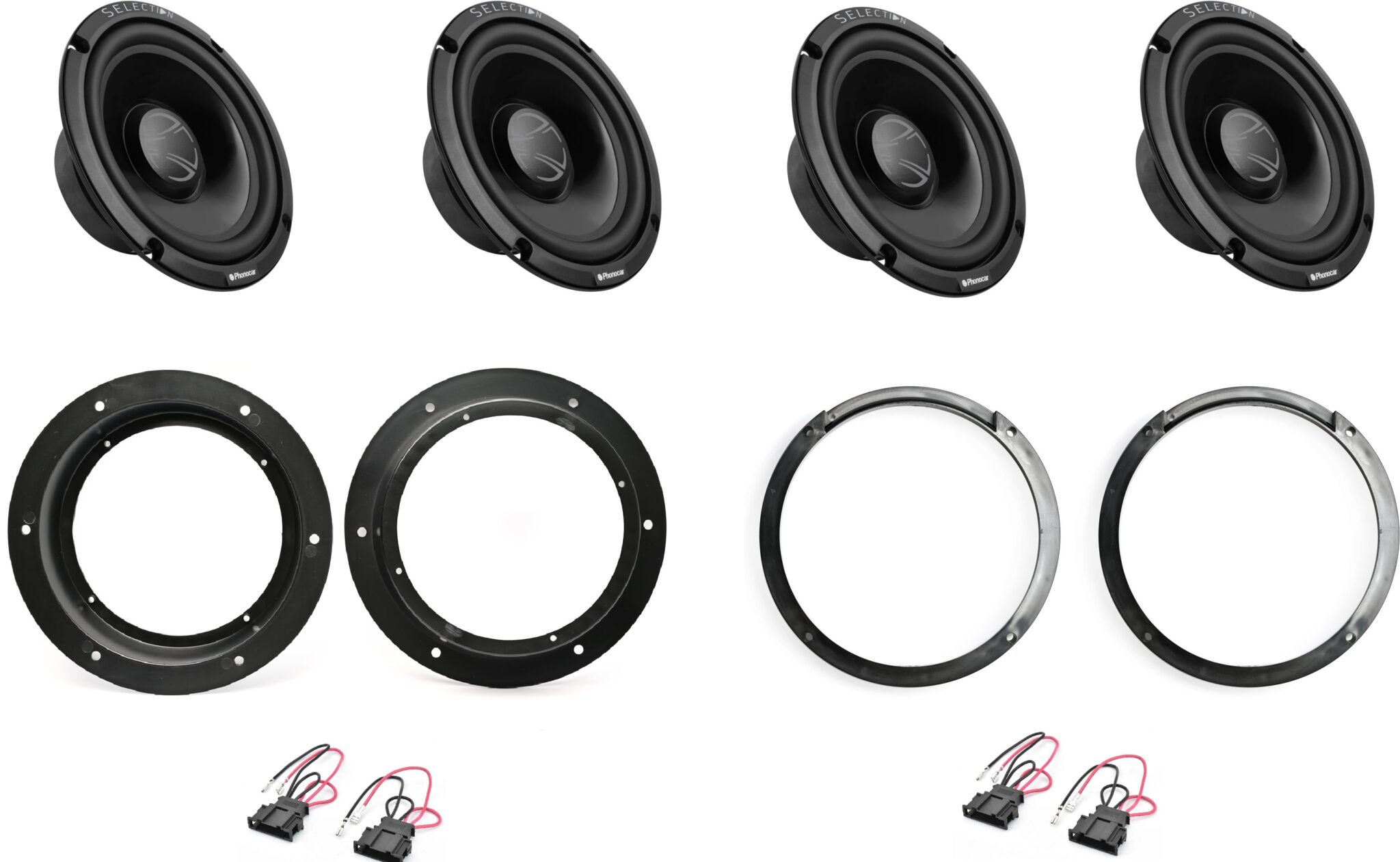 Kit 4 woofer Phonocar per Volkswagen TIGUAN serie (5N_)