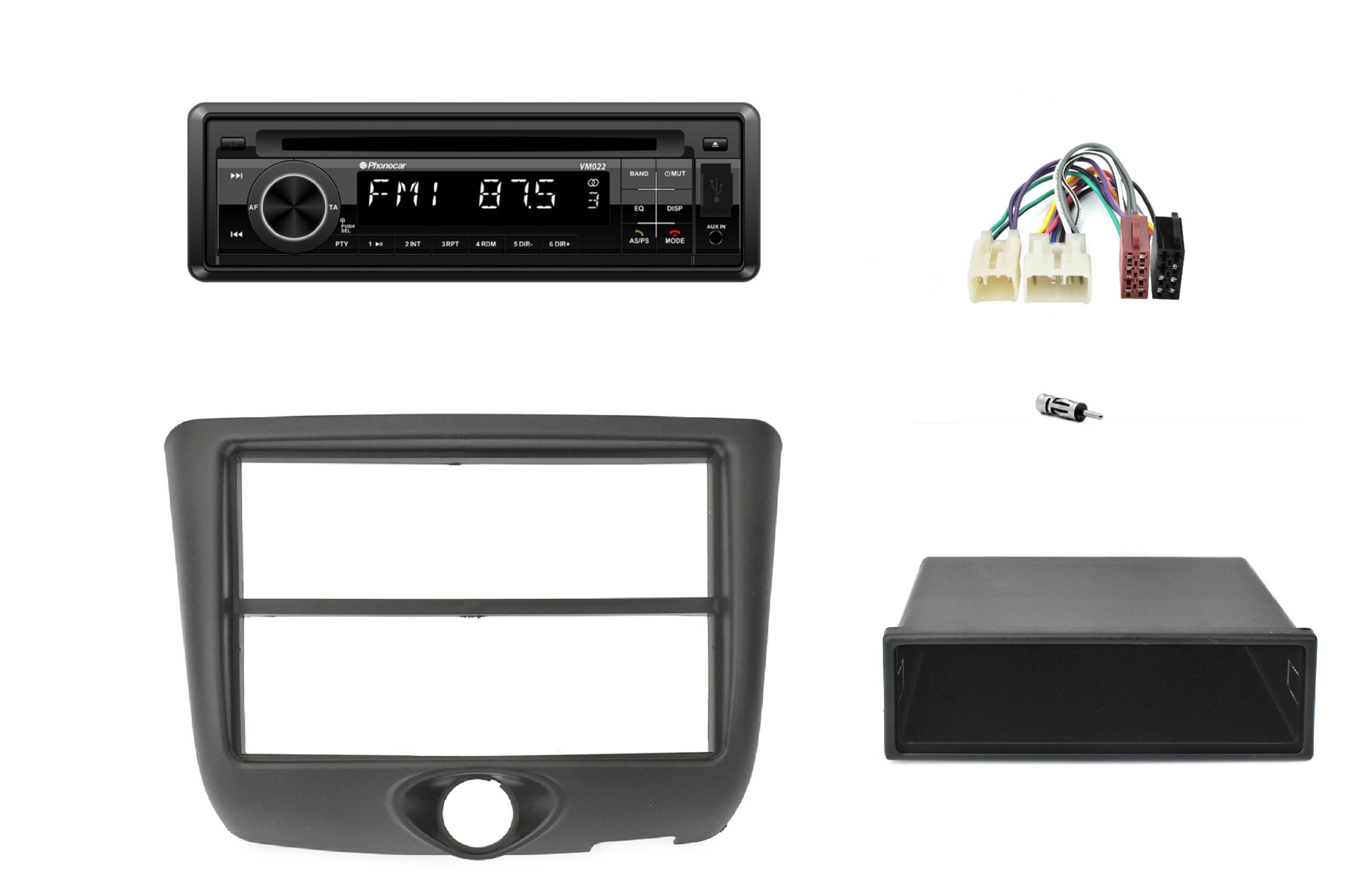 Autoradio con CD per Toyota Yaris 99/03 (P1) DAB+ con lettore CD, USB e SD Card, frontalino estraibile e Bluetooth