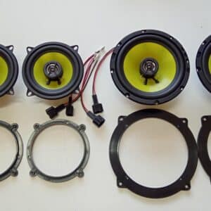 Kit altoparlanti + cavi per Audi A3 (8L) 96-03 Anteriori e Posteriori