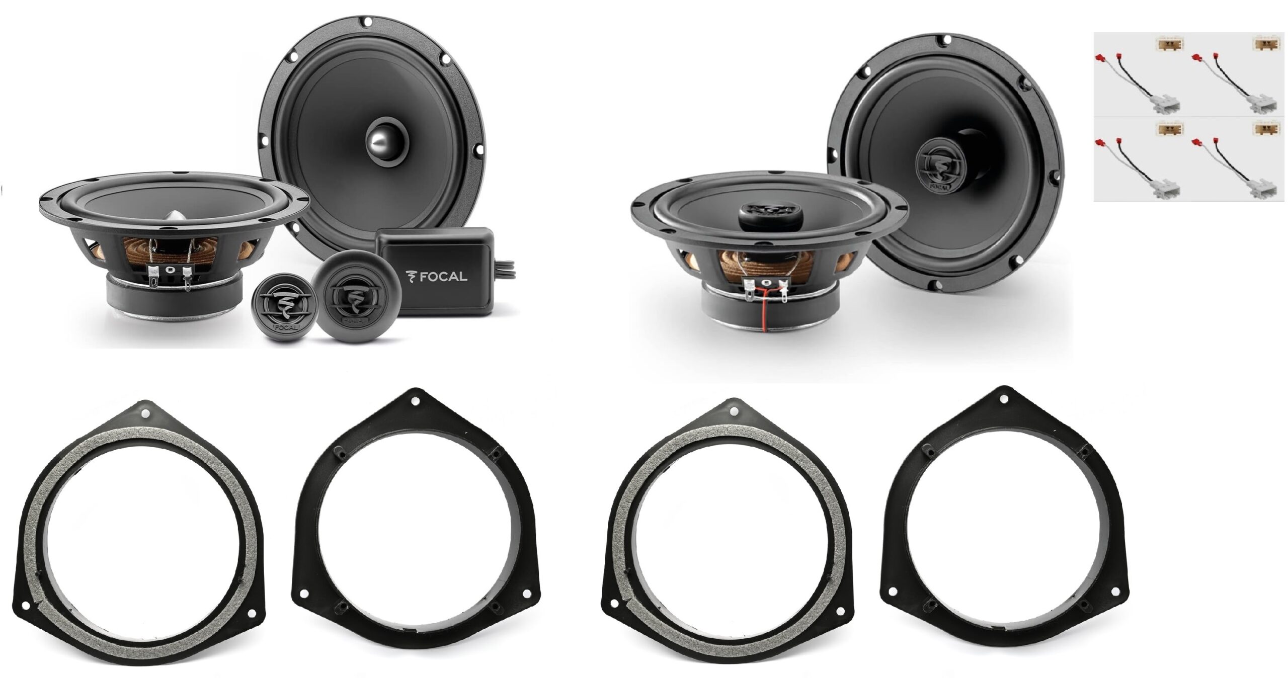 Kit 6 altoparlanti Focal per Hyundai I10 serie dal 2014 al 2021 Anteriori e Posteriori