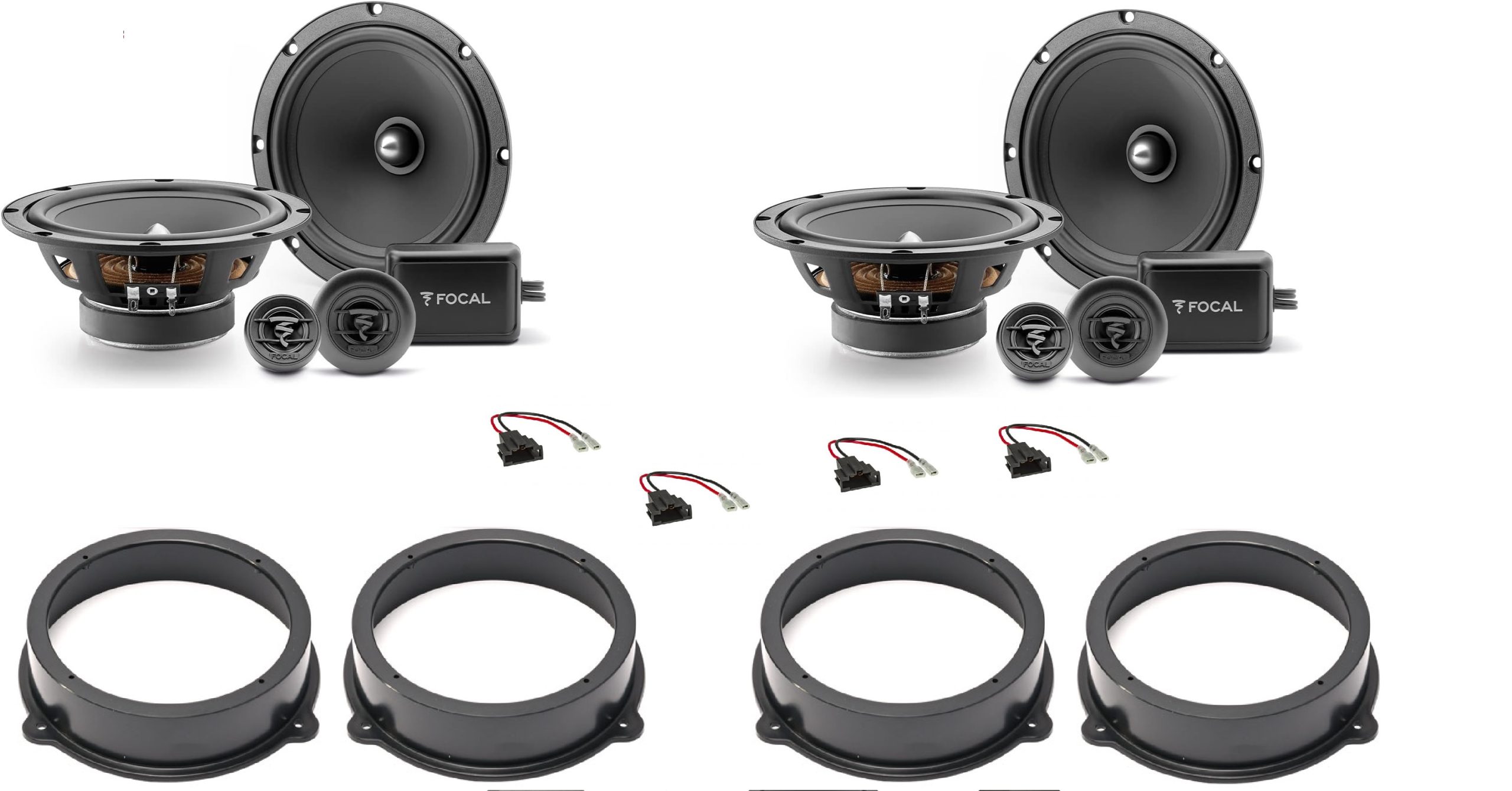 Kit 8 altoparlanti Focal per Audi Q3 Sportback (F3N) Anteriori e Posteriori