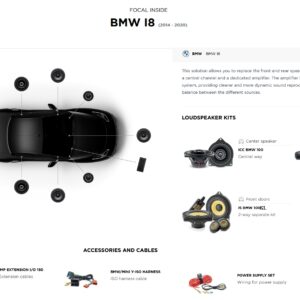 Kit Focal Active 7.0 Plug and Play per BMW I8 (i12) altoparlanti + amplificatore Plug and play