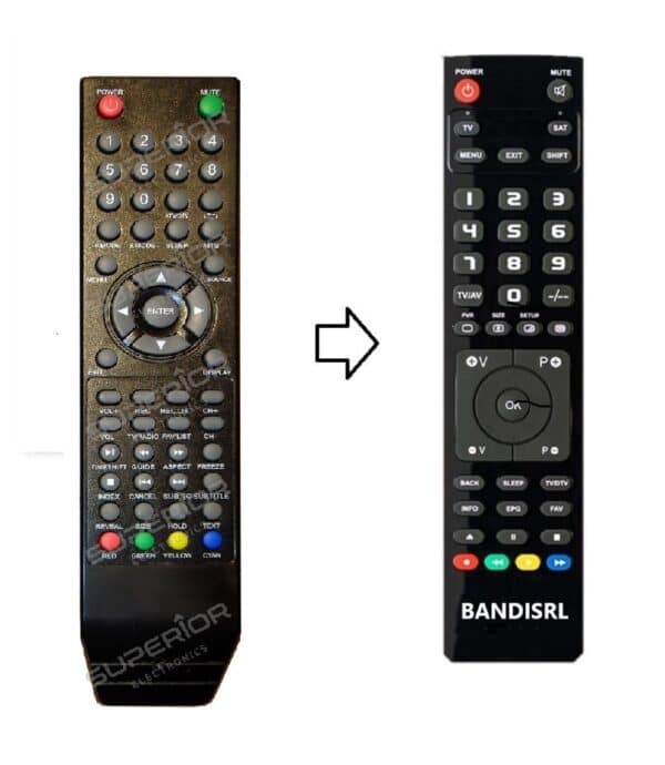 Telecomando compatibile per DIKOM LEDTV -W22 gia' programmato