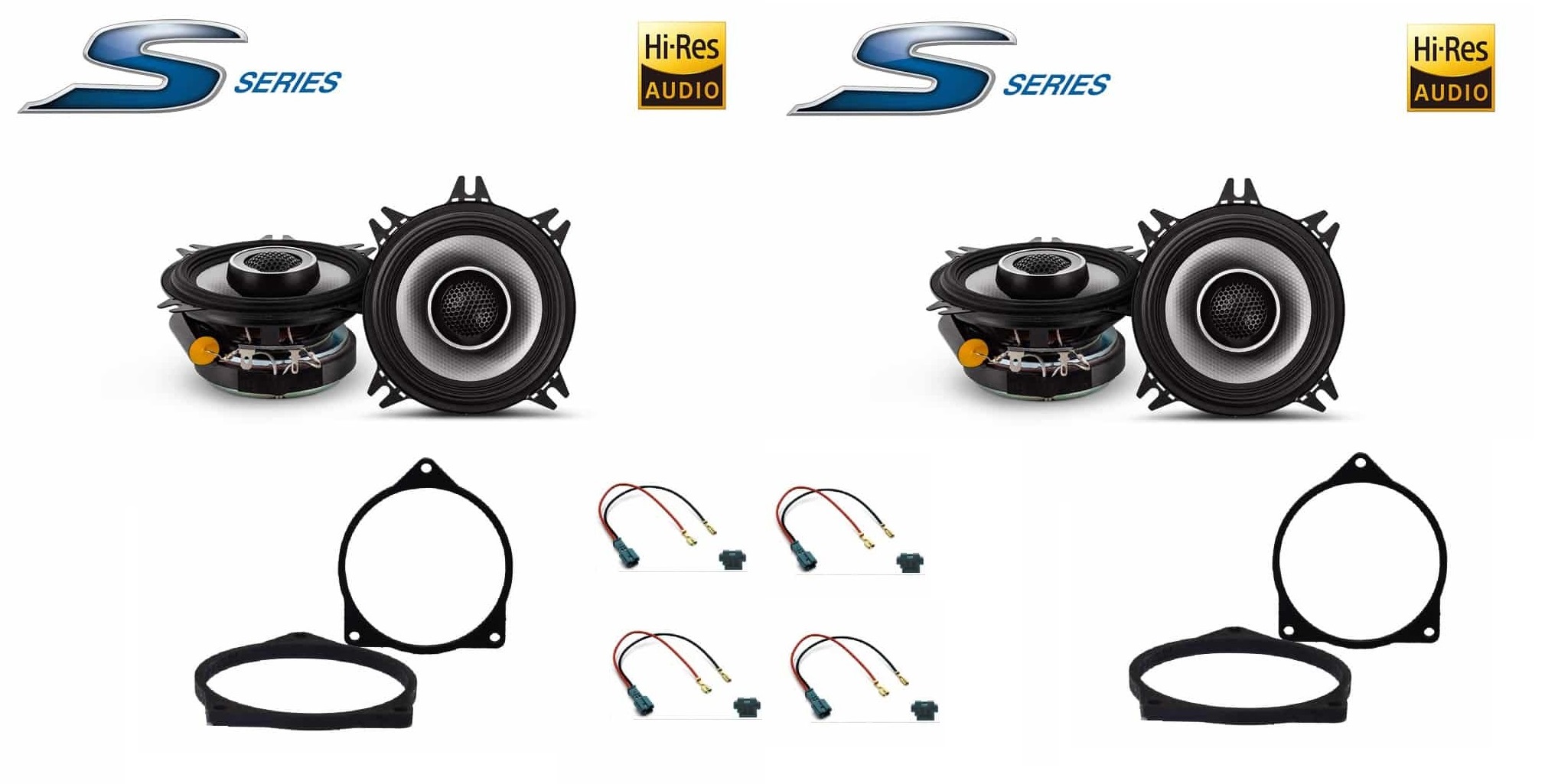 Kit altoparlanti Alpine S2 per BMW serie 1 F20 coassiali Anteriori e Posteriori