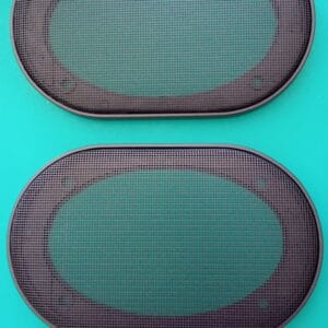 Coppia griglie in metallo universali per altoparlanti 9x15mm 6x4"