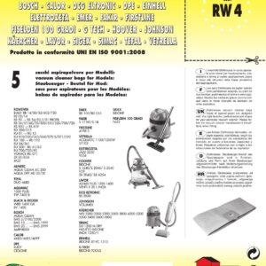 5 SACCHI BUSTE BOSCH DECKER COMPATIBILE CON TUTTI I MODELLI INDICATI NELLA FOTO