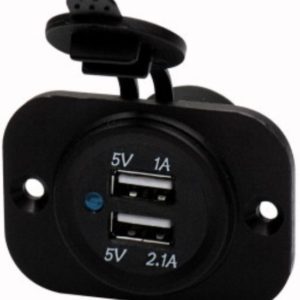 DOPPIA PRESA USB DA PANNELLO 12V 01527