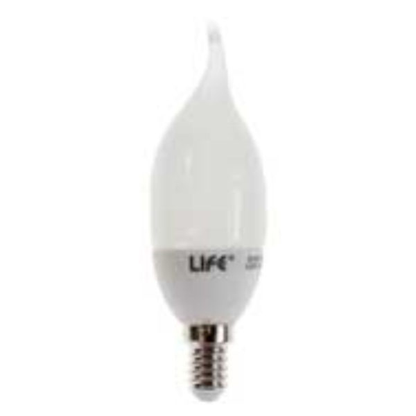 LAMPADA LED CANDELA FIAMMA, E14, 3W,LED HARVATEK,180°,6500K, 220Vac,RISPARMIO