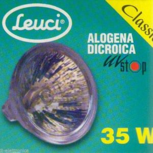LAMPADINA DICROICA ALOGENA 35 WATT 12 VOLTS GU 4 DIAMETRO 35 mm FTH - 30 °