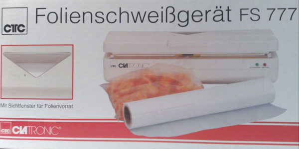 MACCHINA SIGILLA SACCHETTI CLATRONIC FS 777 COMPRESO ROTOLO PER  SACCHETTI