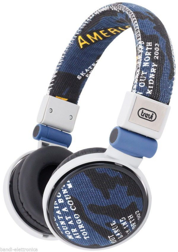 MINI CUFFIA STEREO HI TECH TREVI DJ 624 DENIM