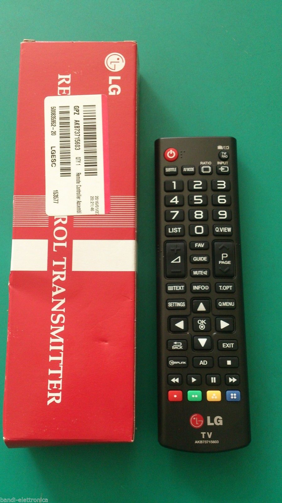 Telecomando originale LG AKB 73715603 AKB73715603 per LG 42LB550V