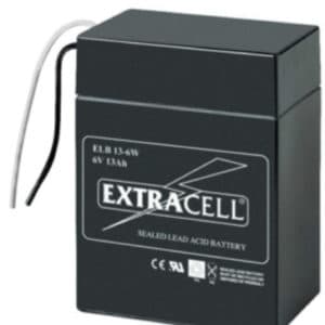 BATTERIA RICARICABILE AL PIOMBO SIGILLATA 6 VOLT 13 Ah MARCA EXTRACELL