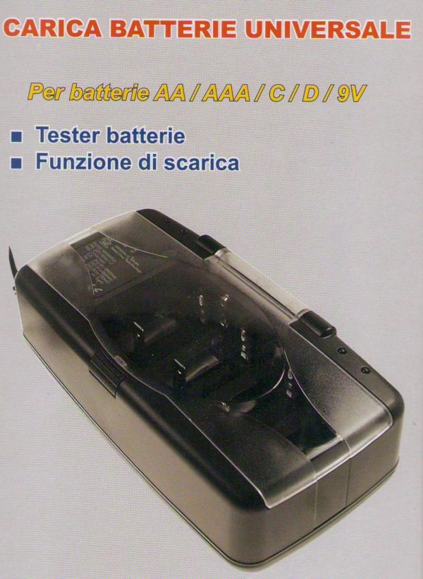 CARICA BATTERIE UNIVERSALE PER BATTERIE Ni-Cd / Ni-Mh