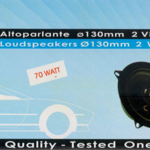 Coppia altoparlanti - casse per PEUGEOT 205 dal 1985 al 1998 70 WATT 130 mm