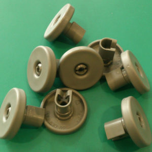 Kit ruote cesto inferiore lavastoviglie Rex IT963WRD 8 pezzi grigie