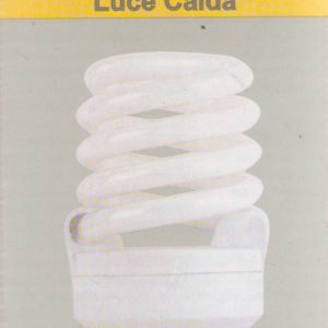 LAMPADA RISPARMIO ENERGETICO 20 WATT LUCE CALDA E27 - 2700K