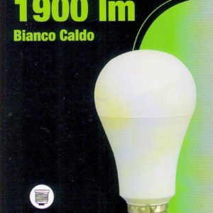 LAMPADINA .LED E27 CONSUMO 20W = RESA 100 WATT BIANCO CALDO RISPARMIO 85 %