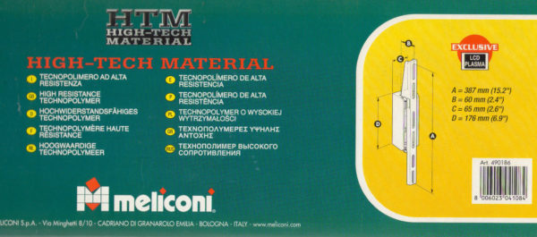 Meliconi SWIP FLAT 1 Supporto per TV LCD LED PLASMA colore grigio - immagine 3