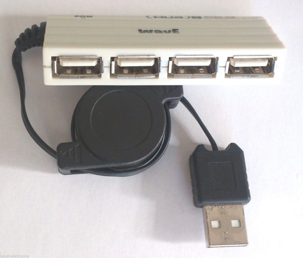 USB HUB 4 PORTE 2.0 HI SPEED MULTIPRESA USB