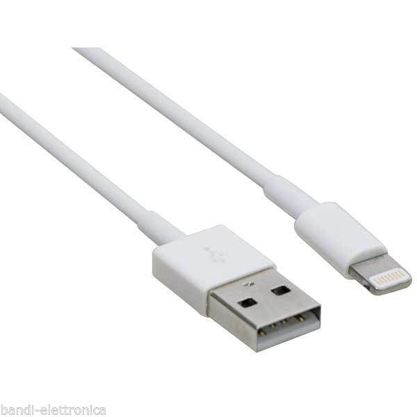 CAVO USB DATI E ALIMENTAZIONE 1M PER iPHONE 6PLUS/6/5/5S/5C/iPAD4-AIR-MINI