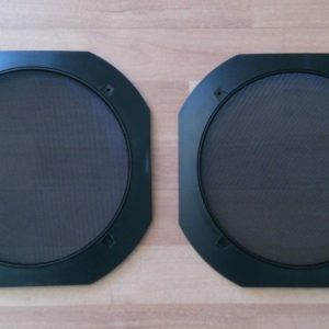 Coppia griglie altoparlante casse 200mm Nere