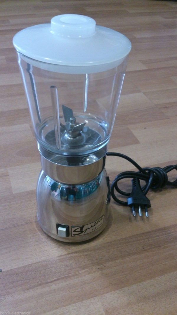 Frullatore macinacaffè 017, corpo acciaio inox,  made in Italy d'epoca Ghiro