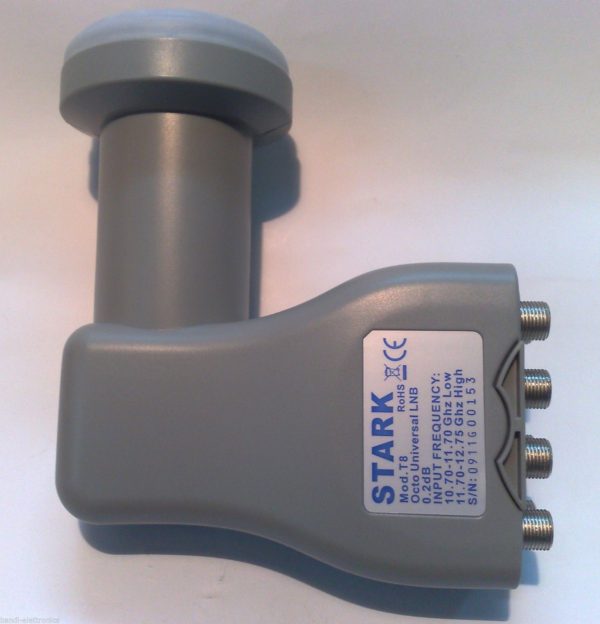 LNB UNIVERSALE STARK A 8 USCITE INDIPENDENTI DIGITAL LNB