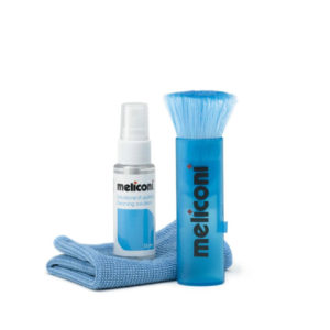 Meliconi C35P - Soluzione Detergente 35 ml Panno Microfibra 20 x 20 cm Pennello