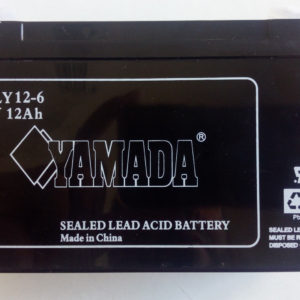 BATTERIA RICARICABILE AL PIOMBO SIGILLATA 6 VOLT 12 Ah MARCA YAMADA